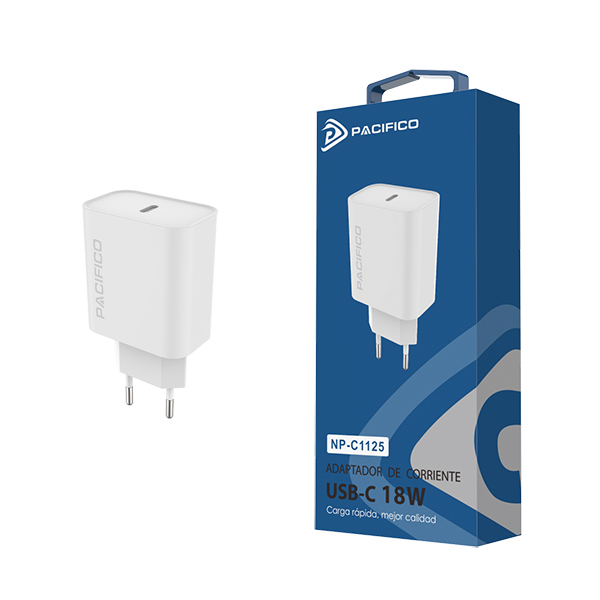 Adaptador de corriente USB-C 18W Pacífico NP-C1125