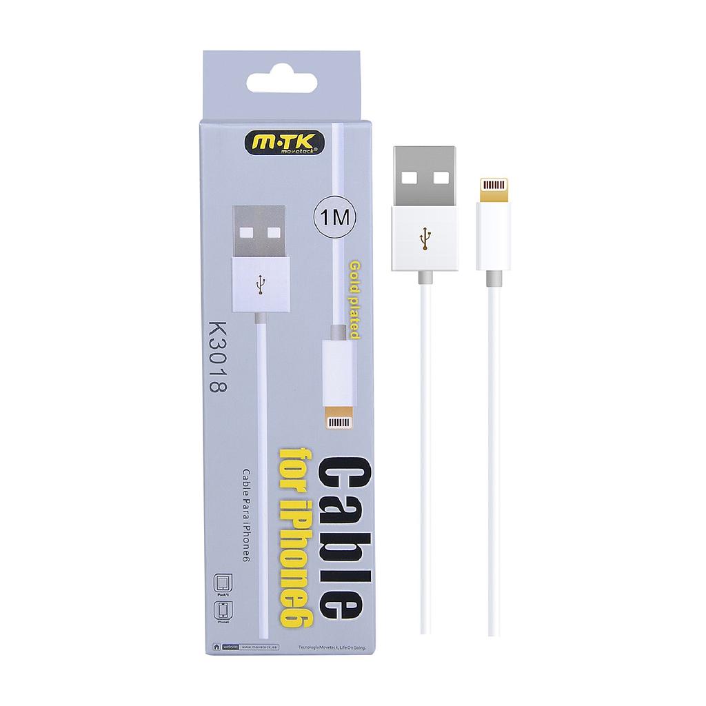 Cable para Iphone 6 M-TK gold plated 1M