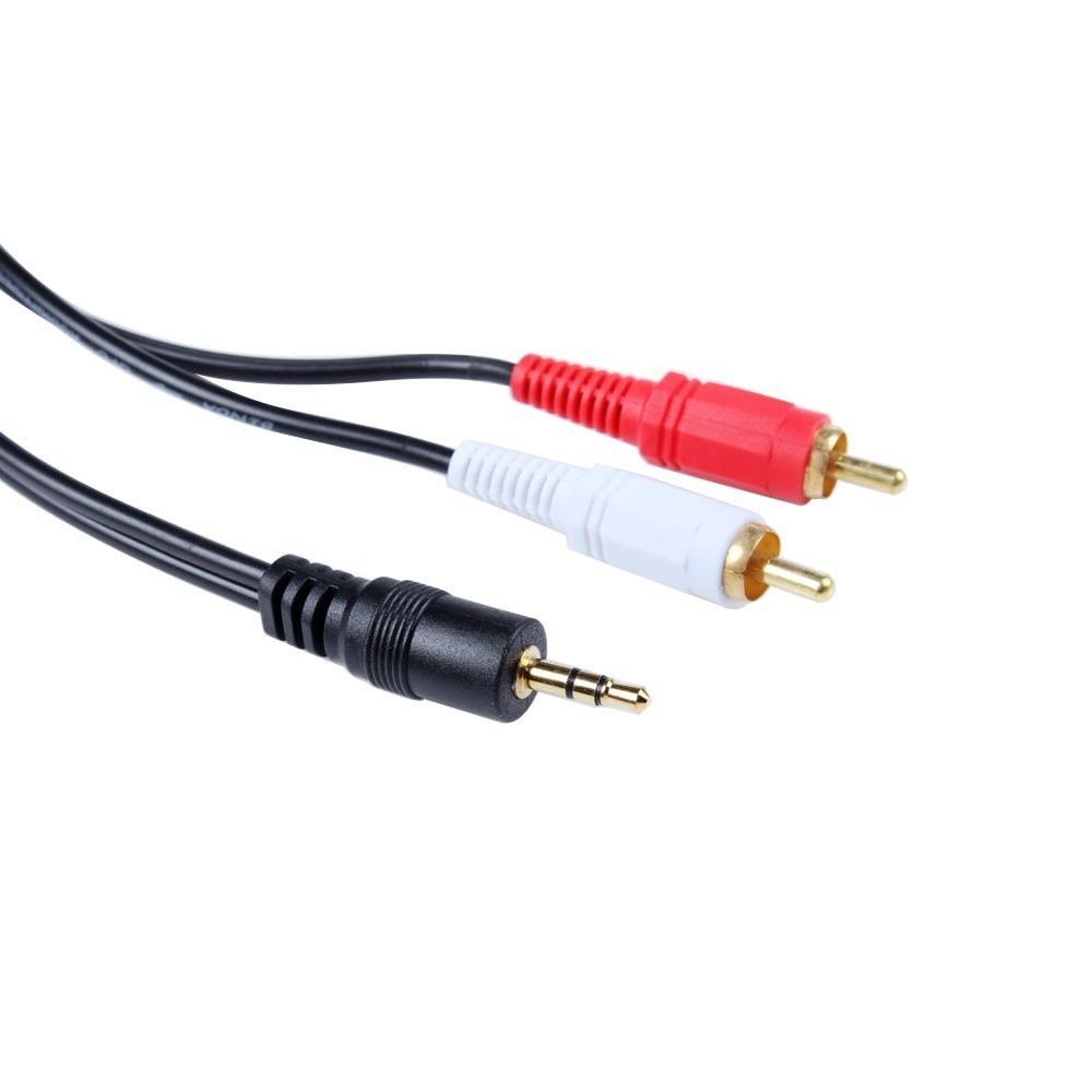 Cable audio 3.5mm Minijack A 2 RCA macho 3m