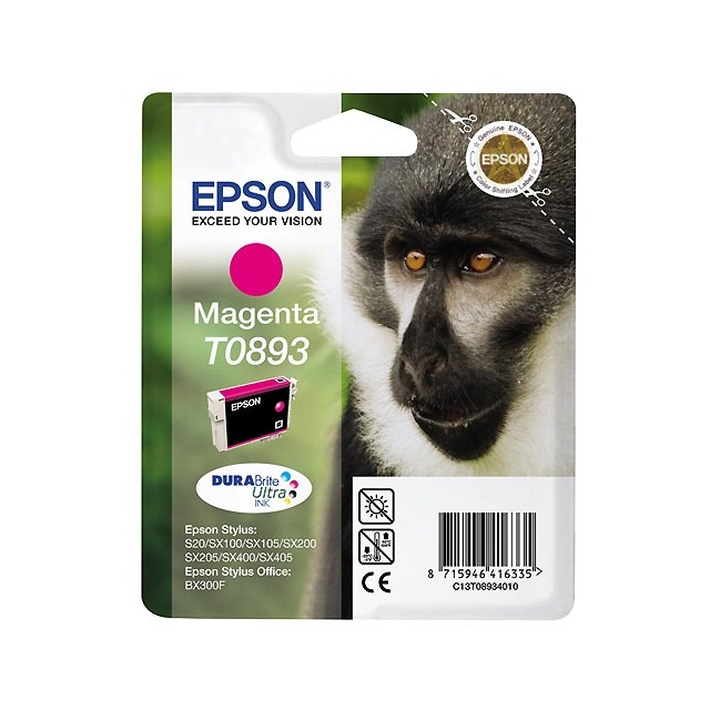 Cartucho original Epson T0893 magenta