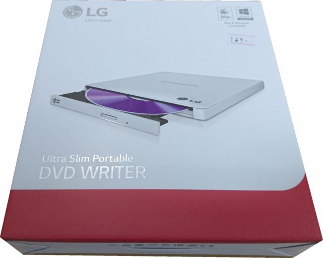 Grabadora externa ultra slim portable LG 