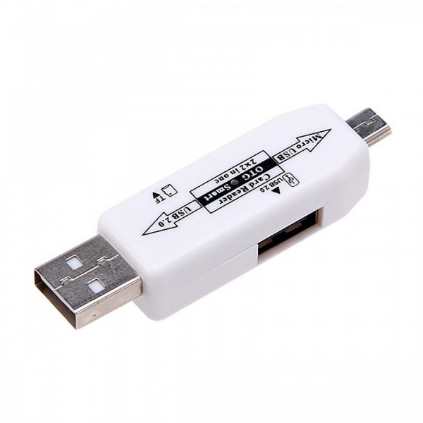 Lector OTG de tarjetas con puerto USB 2.0 