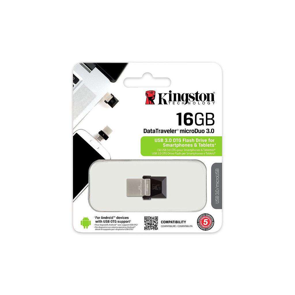 Pendrive de 16GB DataTraveler USB 3.0 DUO OTG