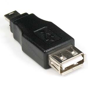 Adaptador USB-a H A USB-mini-b-5p M