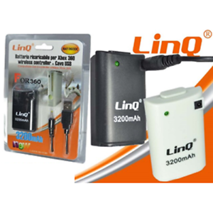Batería recargable XBOX 360 3200mAh linQ BAT-360DC 