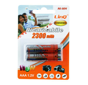 Pilas recargables AAA 1.2v linQ NI-MH2300