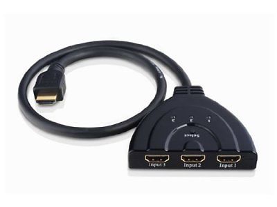 Multipuerto conector Hdmi switch de 3 puertos con cable