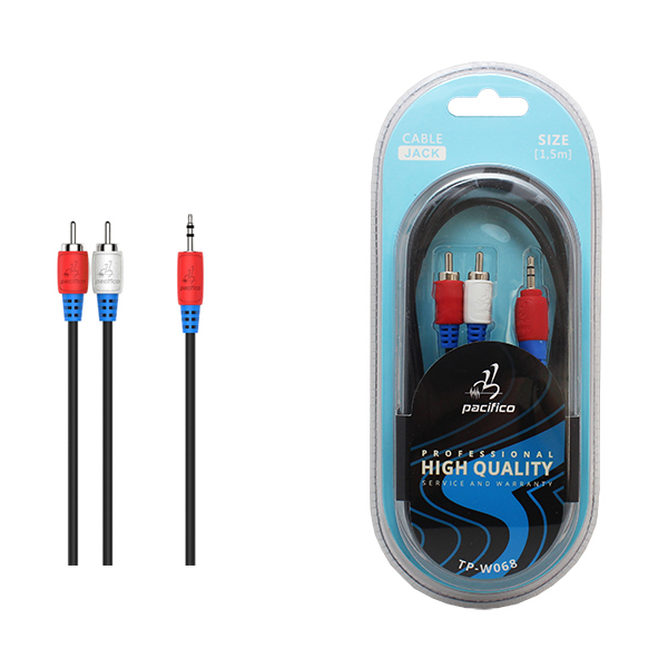 Cable DC3.5 M/2RCA M 1.5m TP-W068