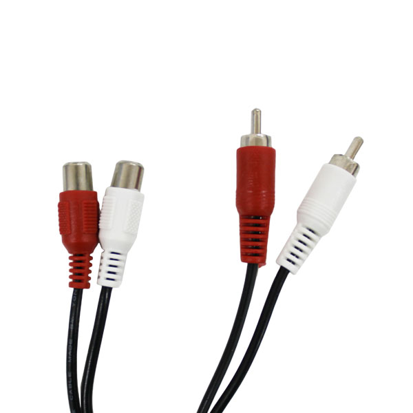 Cable 2RCA M a 2RCA H 1.5m Pacífico