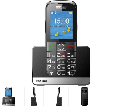 Teléfono Móvil Maxcom Comfort MM720 para Personas Mayores/ Negro