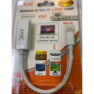Adaptador mini DP a HDMI 1080P LINQ MDP-HD223