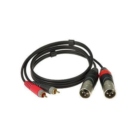 Cable 2 XLR macho a 2RCA 30cm KL-9247 linQ 