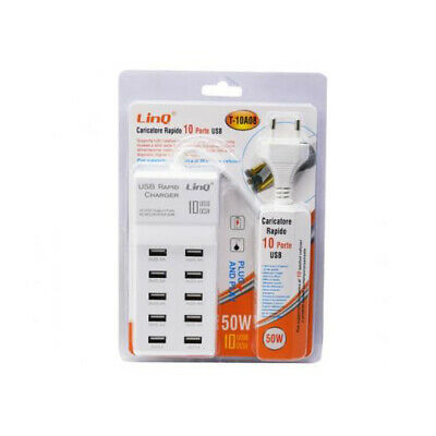 HUB USB 10 puertos linQ T-10A08