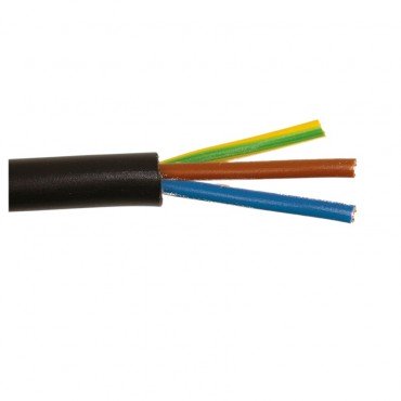 Cable electricidad negro 15mm negro