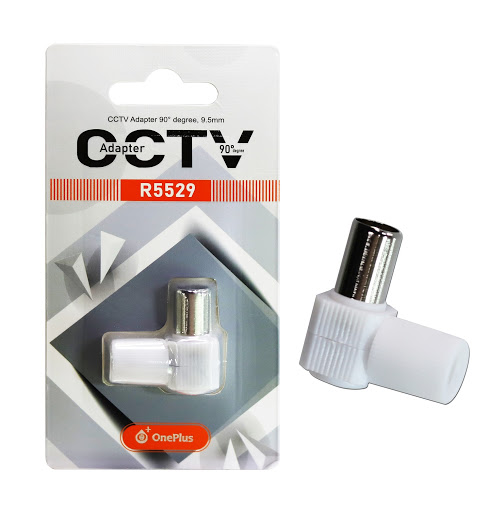 Adaptador CCTV Macho 90 grados Antena TV OnePlus R5529
