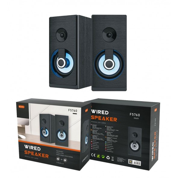 Altavoz Multimedia para PC 2x3W - OP- F5760