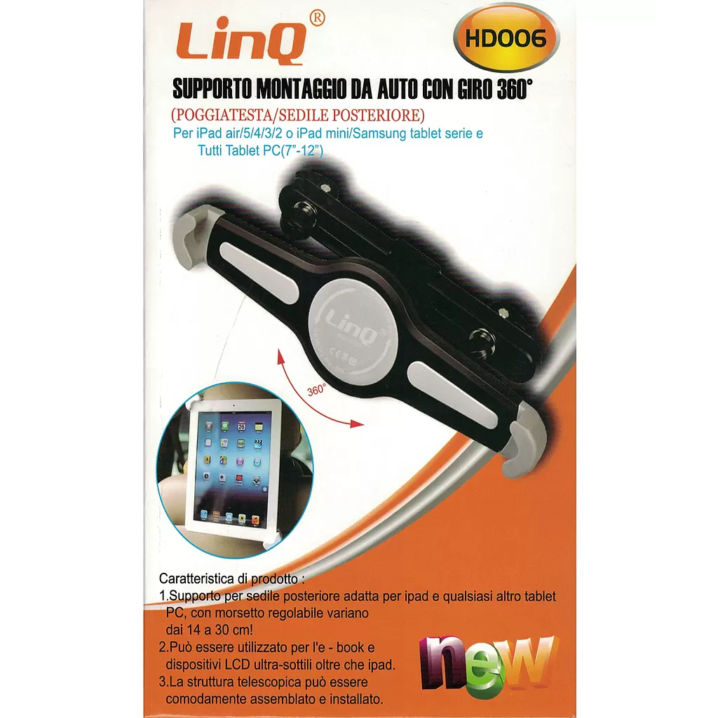 Sopote tablet linQ HD006 360º