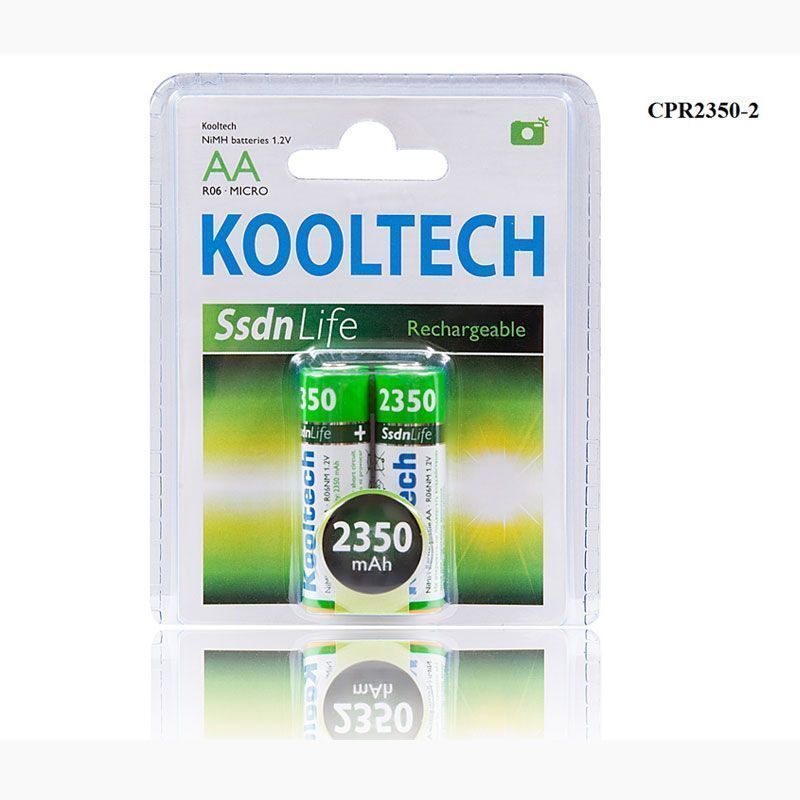 Pilas recargables AA en Blister de 2, 2350mAh Kooltech CPR2350-2