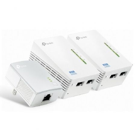 Adaptador Powerline TPLink WPA4220TKit 500Mbps/ Alcance 300m/ Pack de 3