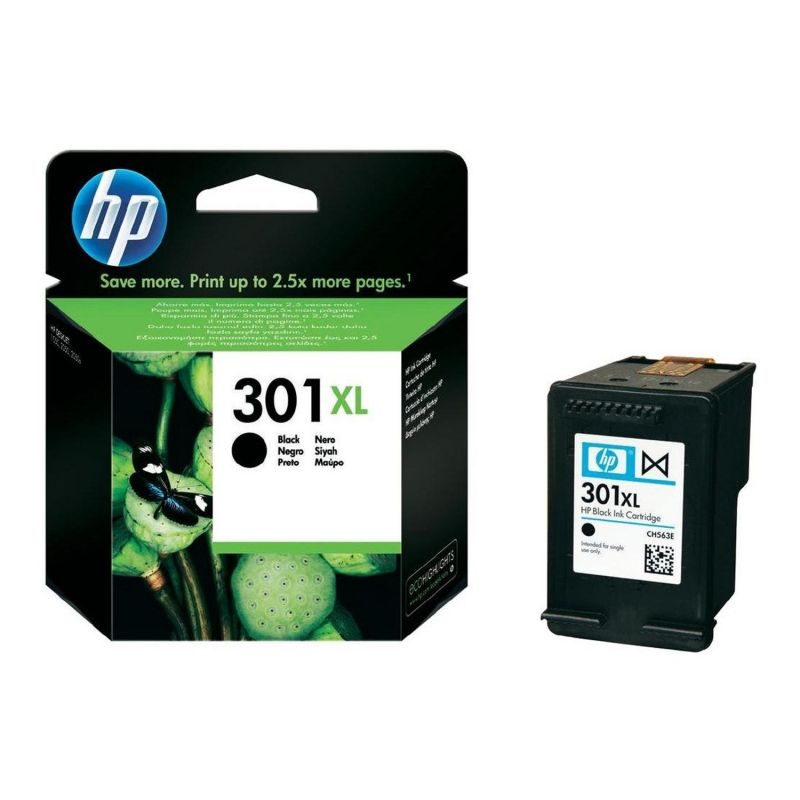 Cartucho de Tinta Original HP nº301 XL Alta Capacidad/ Negro