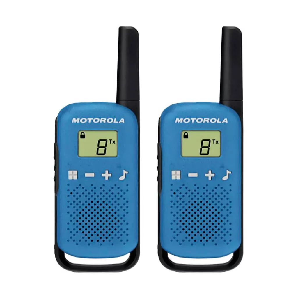 Motorola Talkabout T42 Azul Walkie Talkies 4km 16 Canales Pantalla Lcd