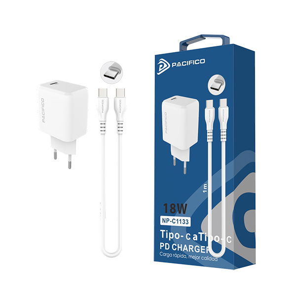 Cargador USB-C 18W para Tipo-C Pacífico NP-C1133