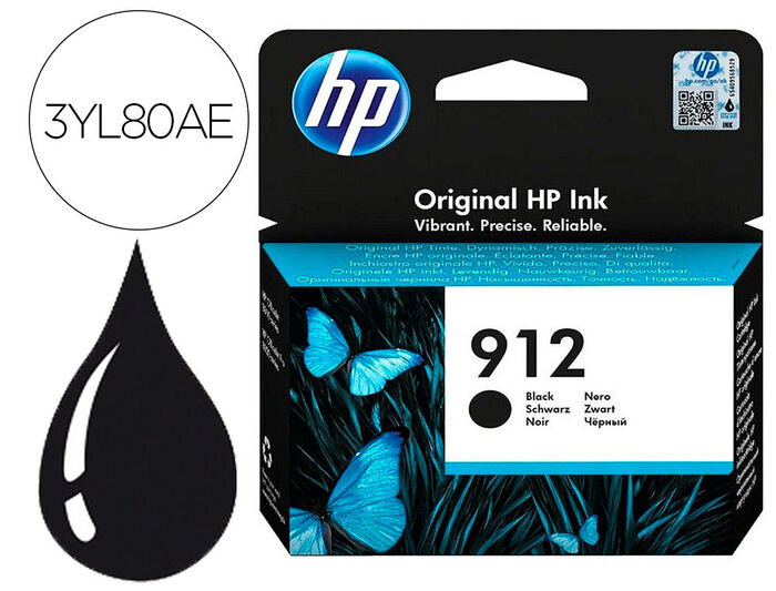 HP 912 Negro Cartucho de Tinta Original