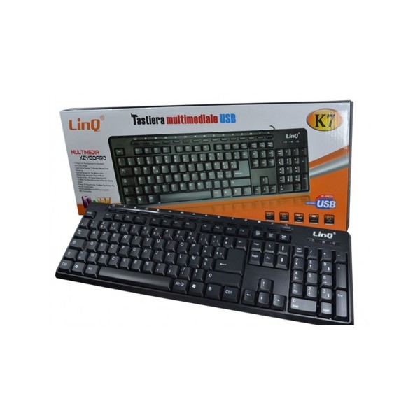 Teclado multimedia USB LinQ K7