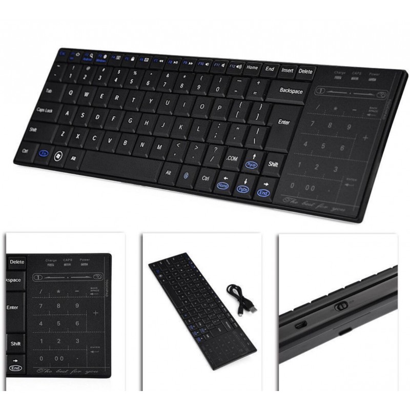 Teclado Bluetooth con touchpad